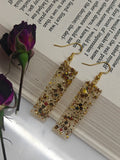 Glitter Resin Drop Earrings Handmade | Zynlee