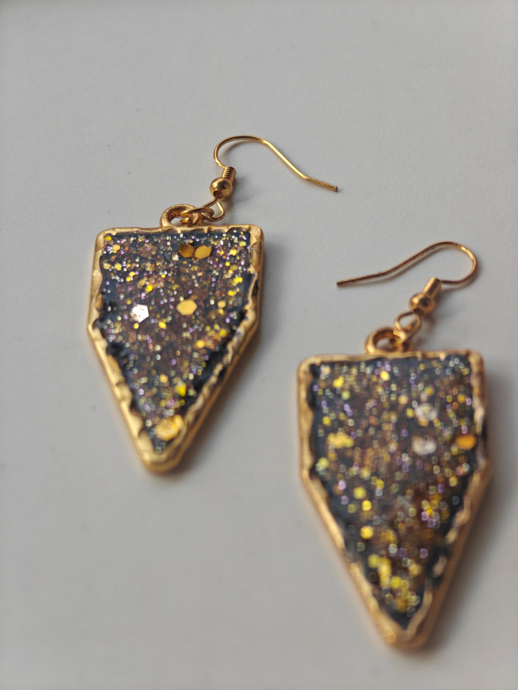 Glittery Resin Earrings