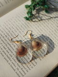 Seashell Resin Drop Earrings – Ocean Whisper