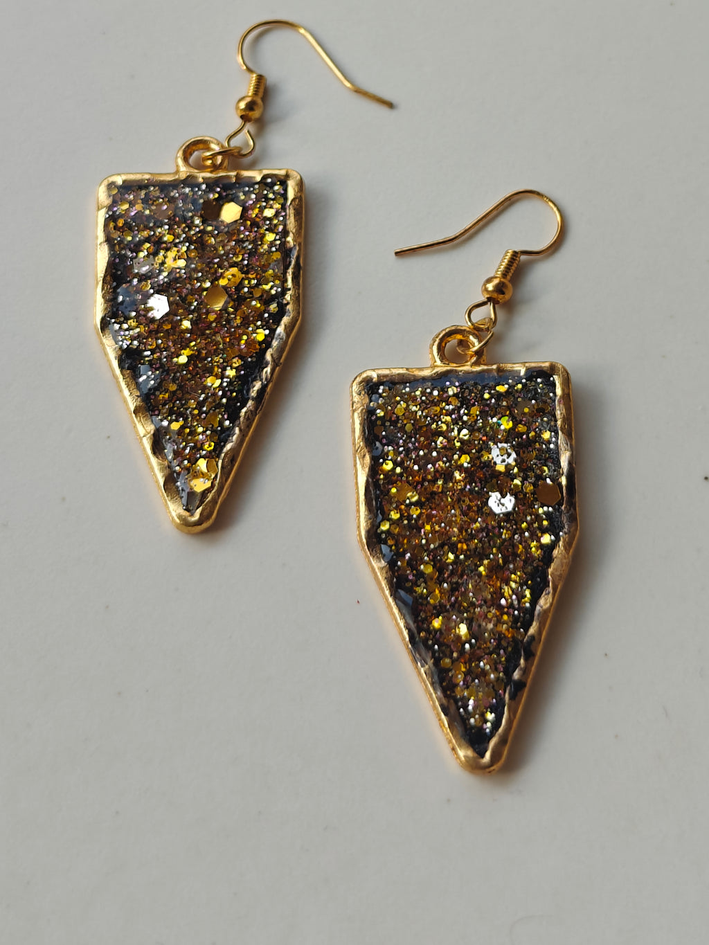 Glittery Resin Earrings
