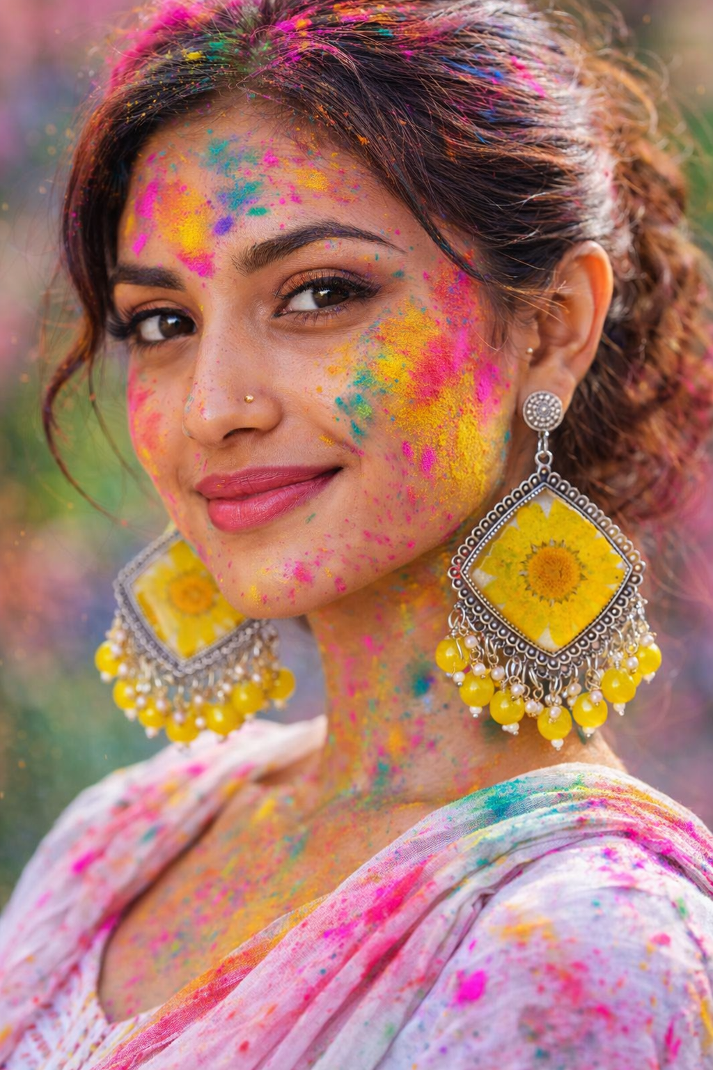 Real Daisy Resin Earrings – Bloom by Zynlee